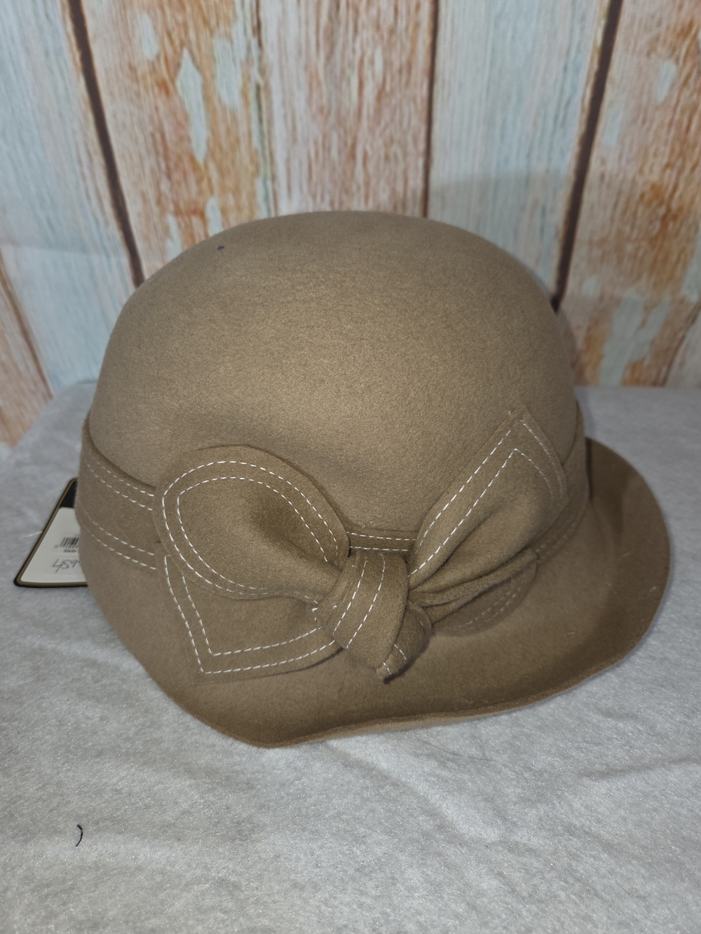 John Callanan Legacy Classic Women’s Bow Cloche Hat - Brown 100% Wool